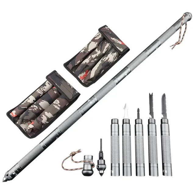 HX Sentinel Force ZSG-001A bâton randonnée 91,4 cm alu gris