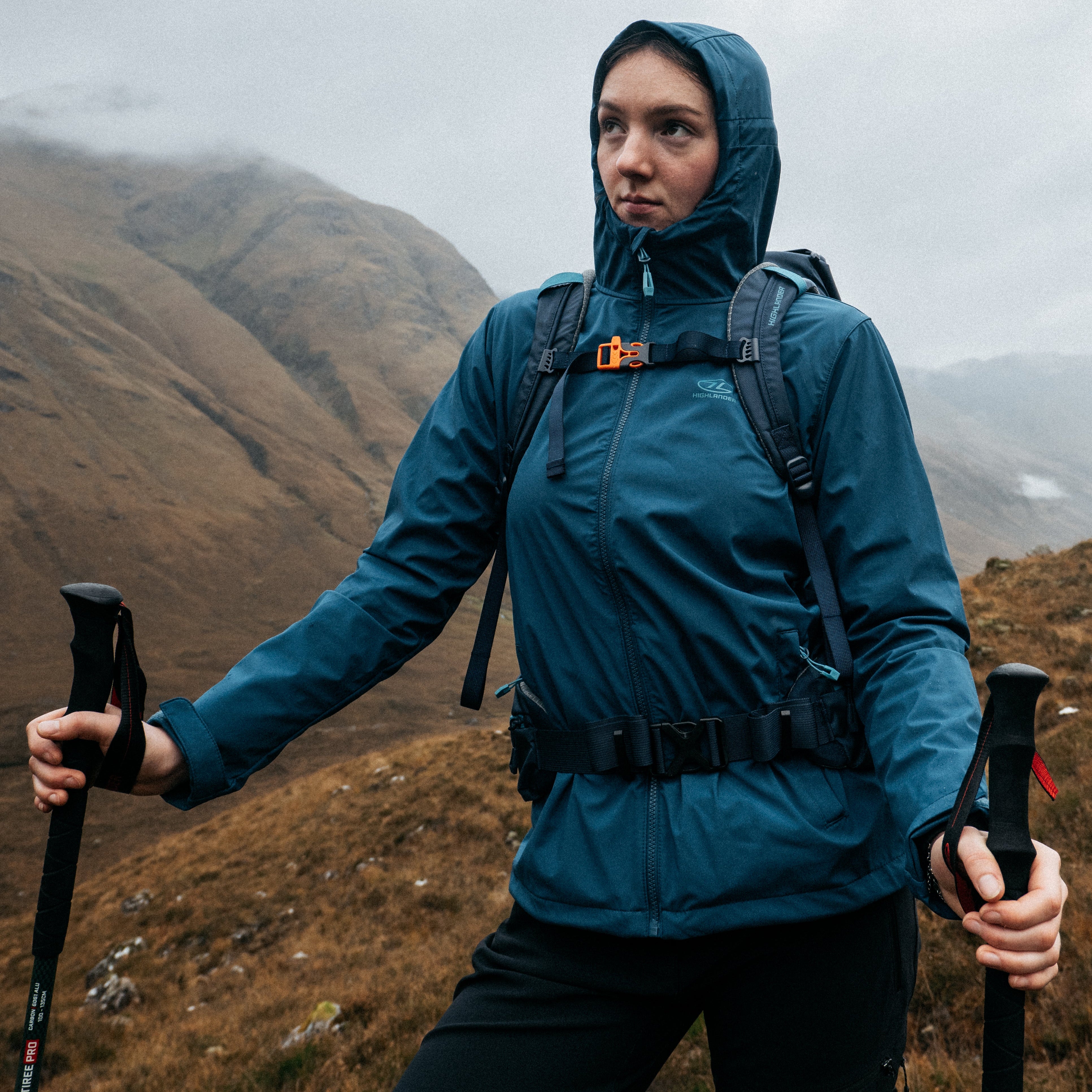Highlander Shield V2 veste softshell femme coupe-vent noir