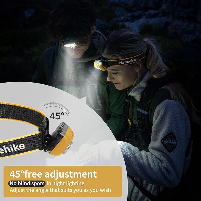 Naturehike lampe frontale LED 300 lm jaune étanche IP68