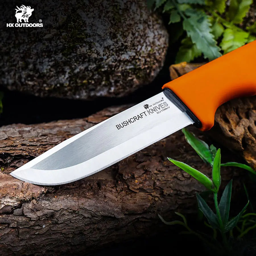 HX Survival Master TD-21C couteau fixe 95 mm orange