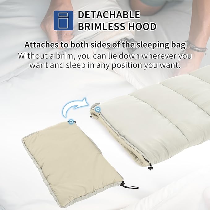Naturehike LD250 sac de couchage vert imperméable -12°C