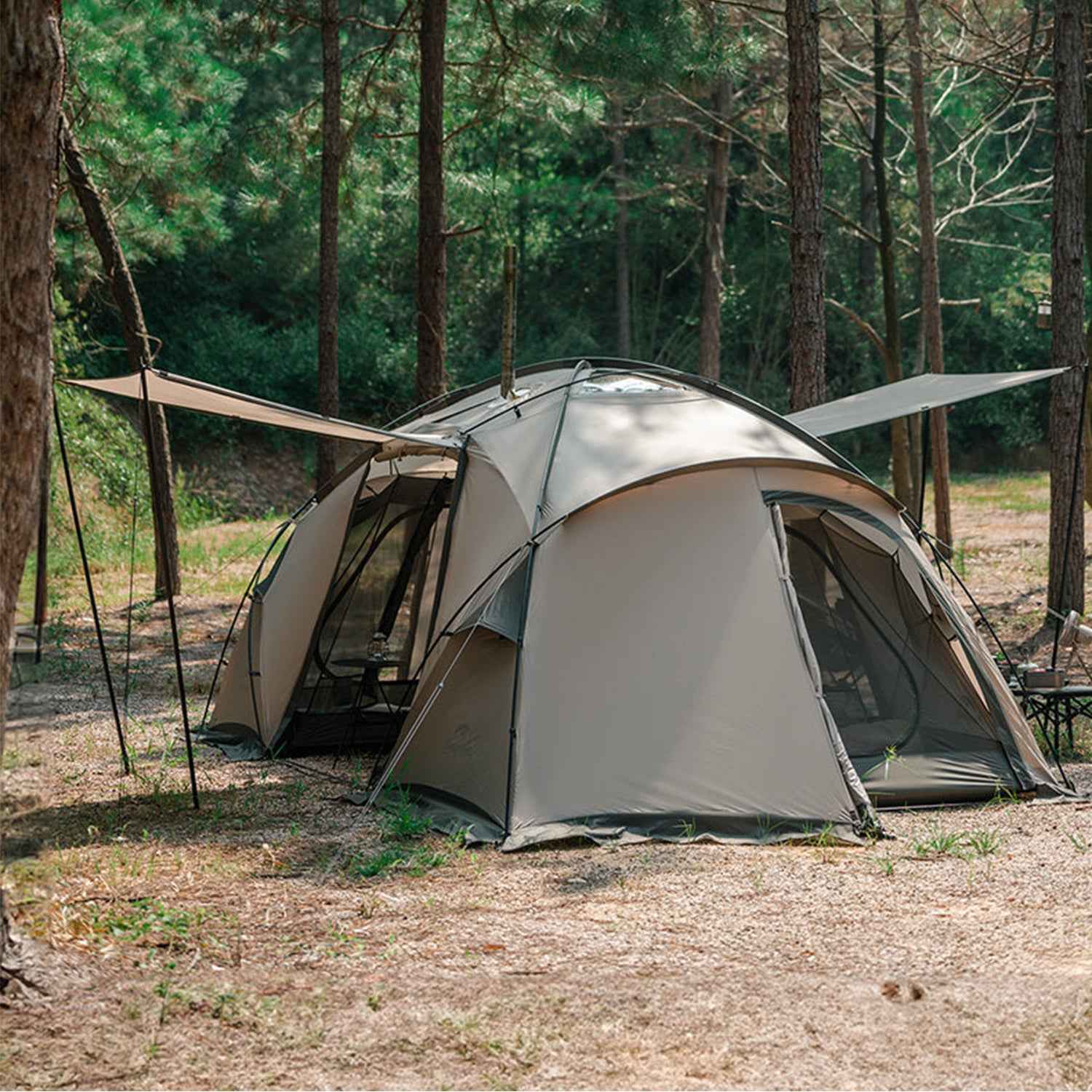 Naturehike Massif tente camping 4 personnes chauffante hiver