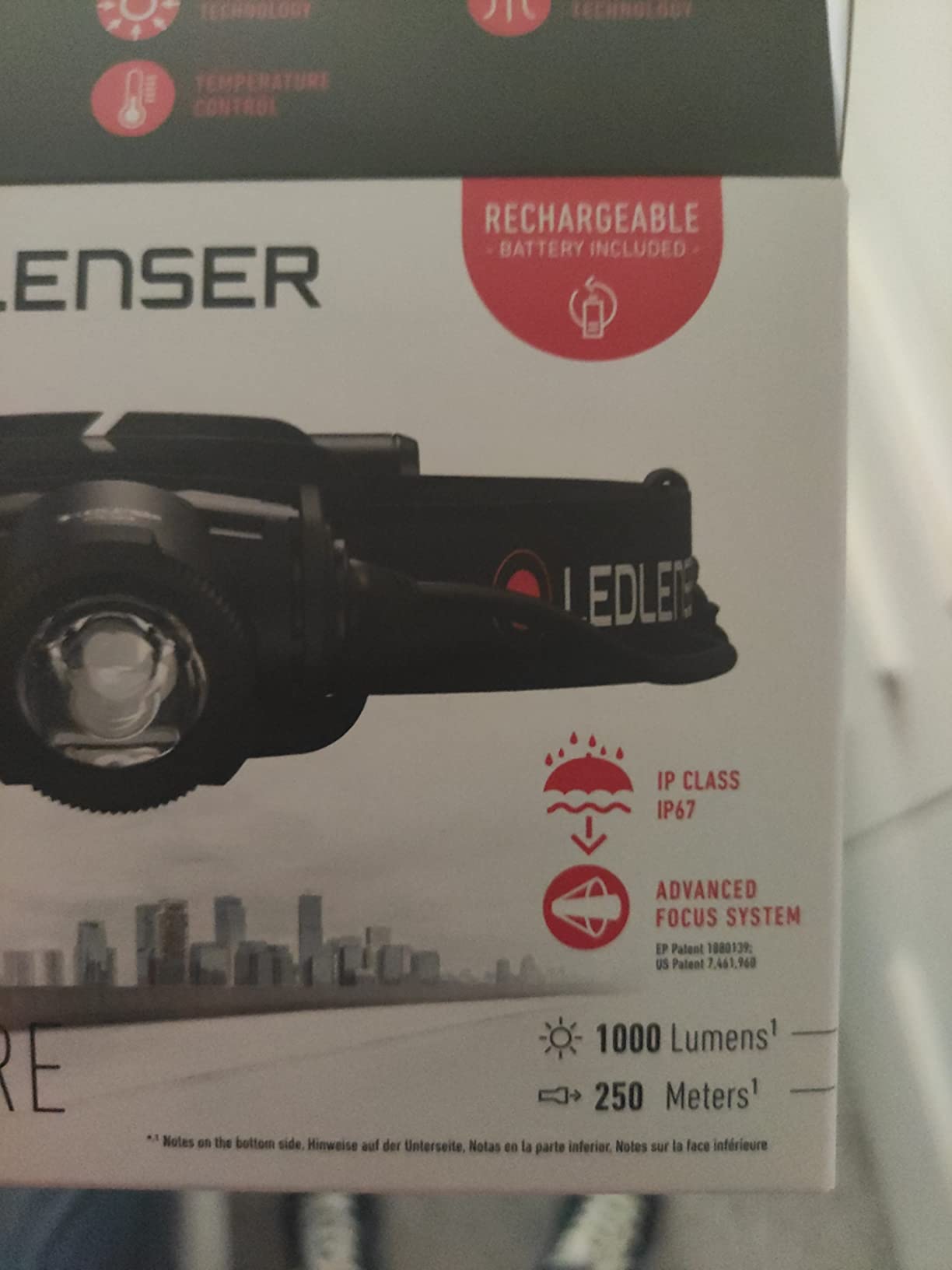Ledlenser H7R Core Lampe Frontale Rechargeable 1000 lm 250 m IP68