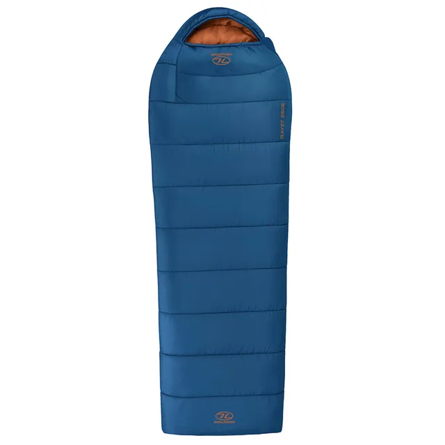 Highlander Rayet 250 sac de couchage bleu momie synthétique