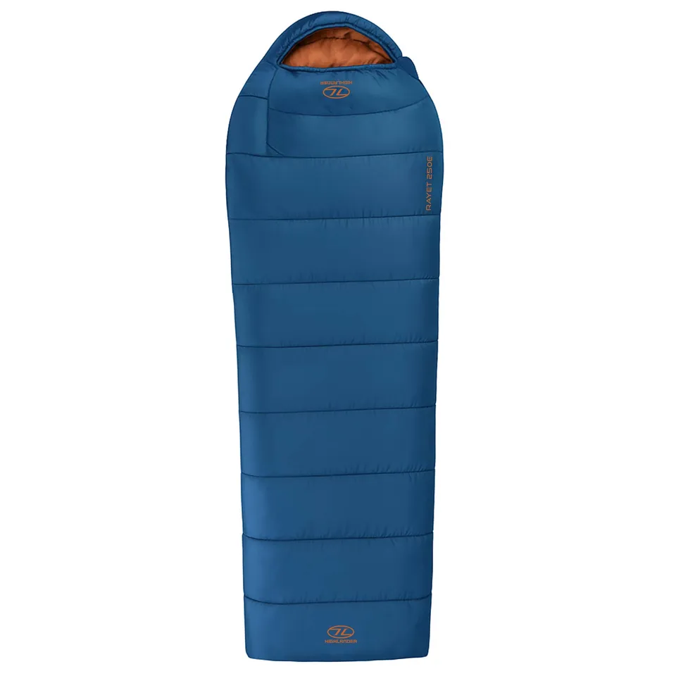 Highlander Rayet 250 sac de couchage bleu momie synthétique