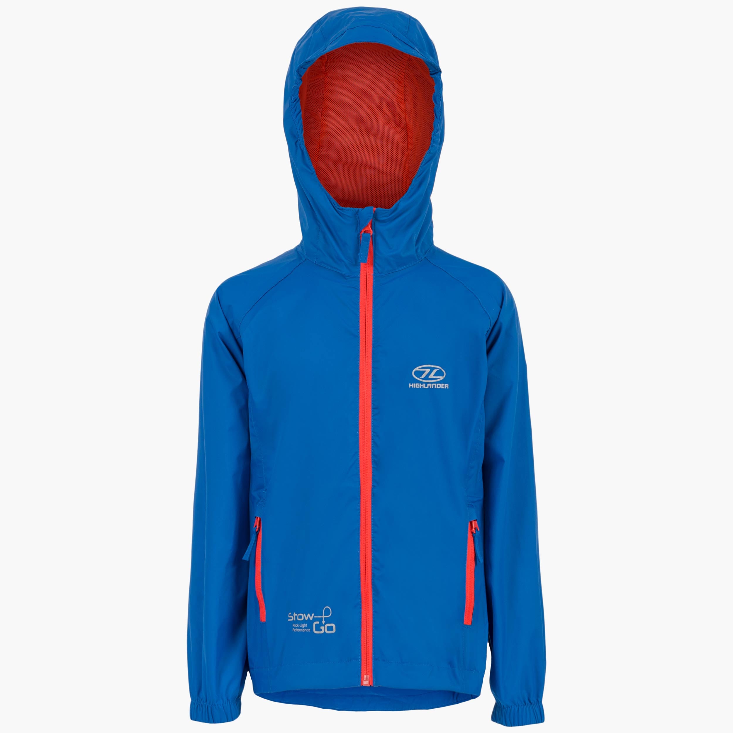 Highlander Stow & Go veste imperméable enfant bleu pliable