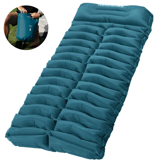 Naturehike FC01 matelas gonflable pompe à pied 6,5 cm bleu