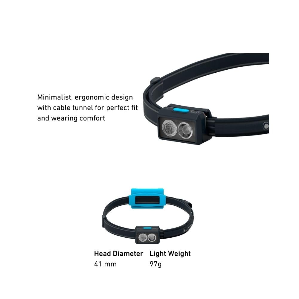 Ledlenser NEO3 lampe frontale bleu 400 lm 20 h