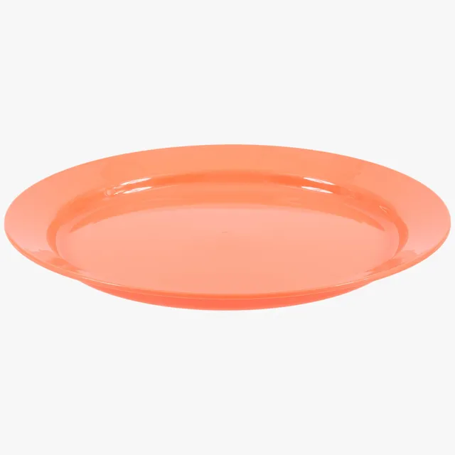 Highlander assiette plate camping 25 cm Corail