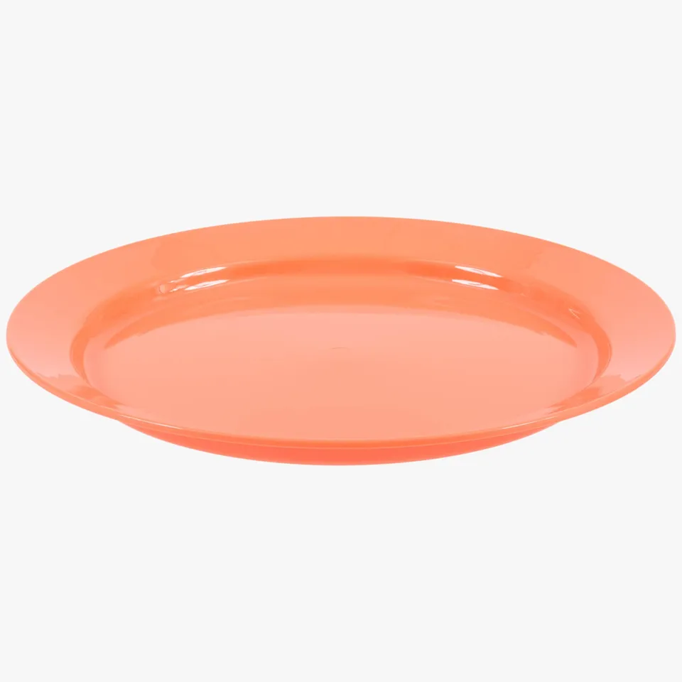 Highlander assiette plate camping 25 cm Corail