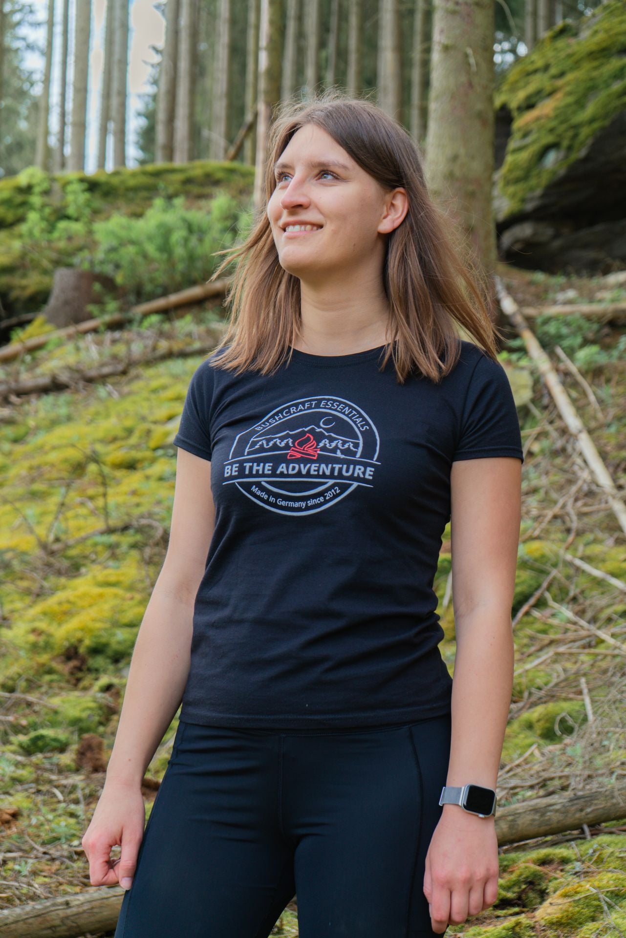 Bushcraft Essentials BE THE ADVENTURE t-shirt femme S Noir