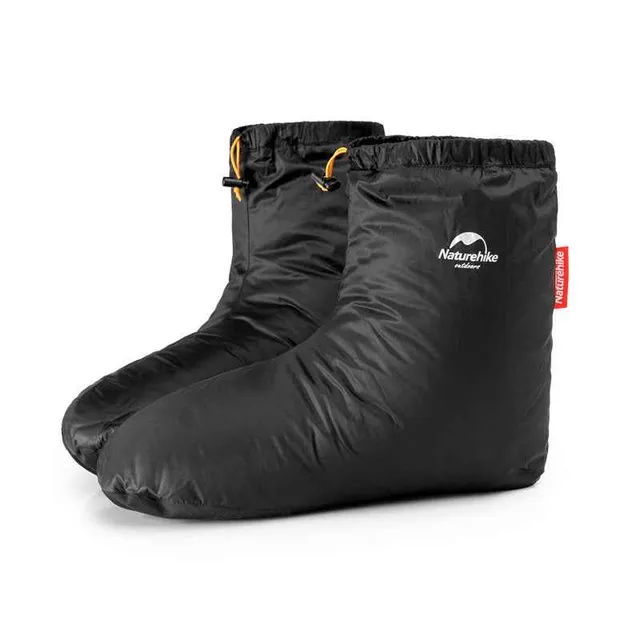 Naturehike Vêtements d'extérieur chaussons duvet noir L chaud