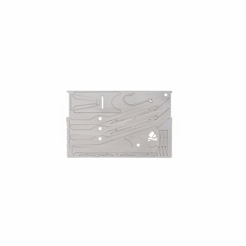 Bushcraft Essentials JV Survival Card carte survie pêche