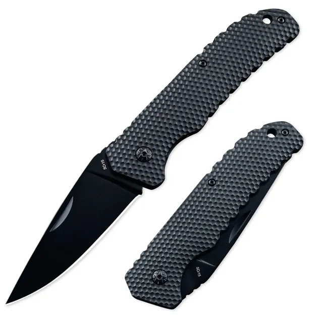 HX Shadoweer ZD-106 couteau pliant G10 noir 85 mm