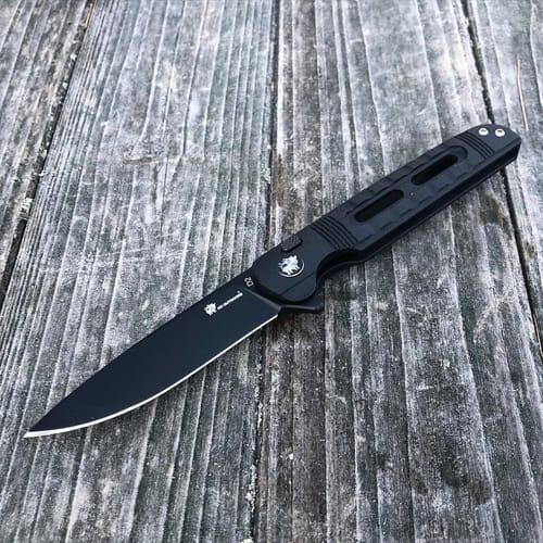 HX Dark Master ZD-112B couteau pliant D2 noir G10 80 mm