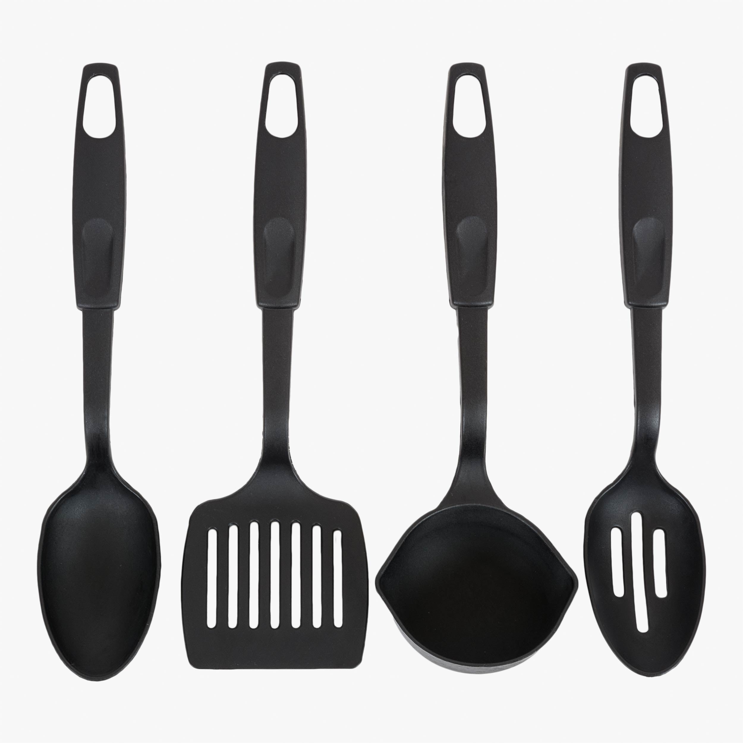 Highlander Camping Accessories set 4 couverts camping noir léger