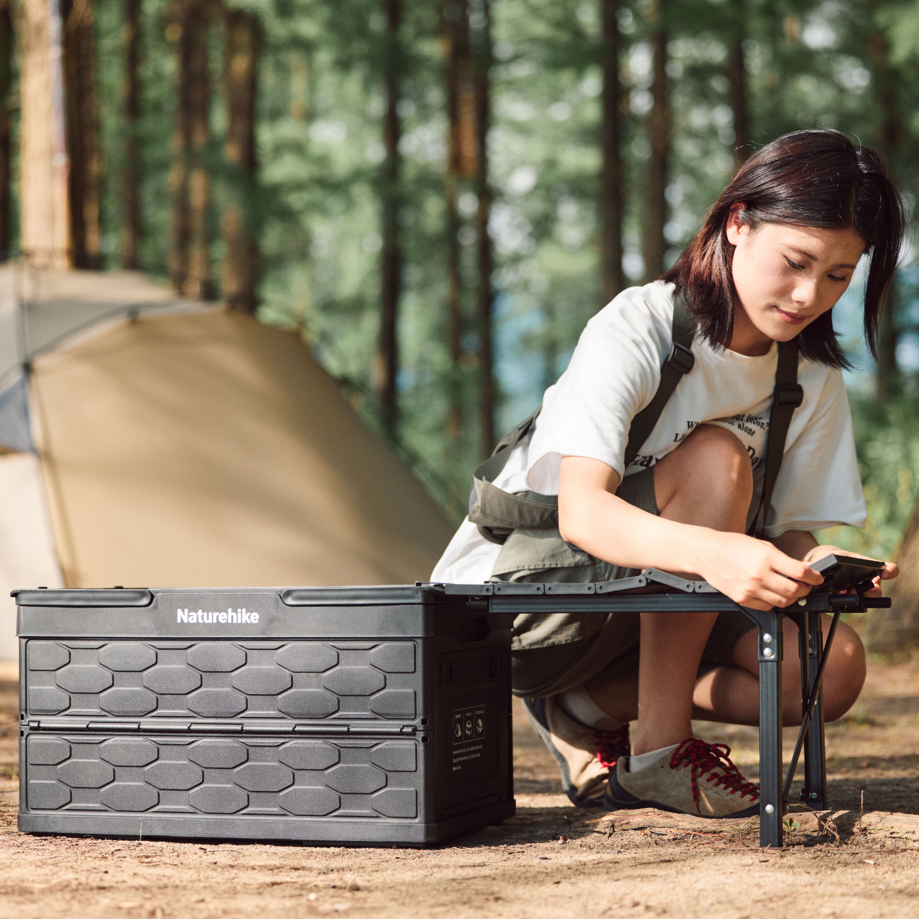 Naturehike Lispace table de camping pliante 50L alu