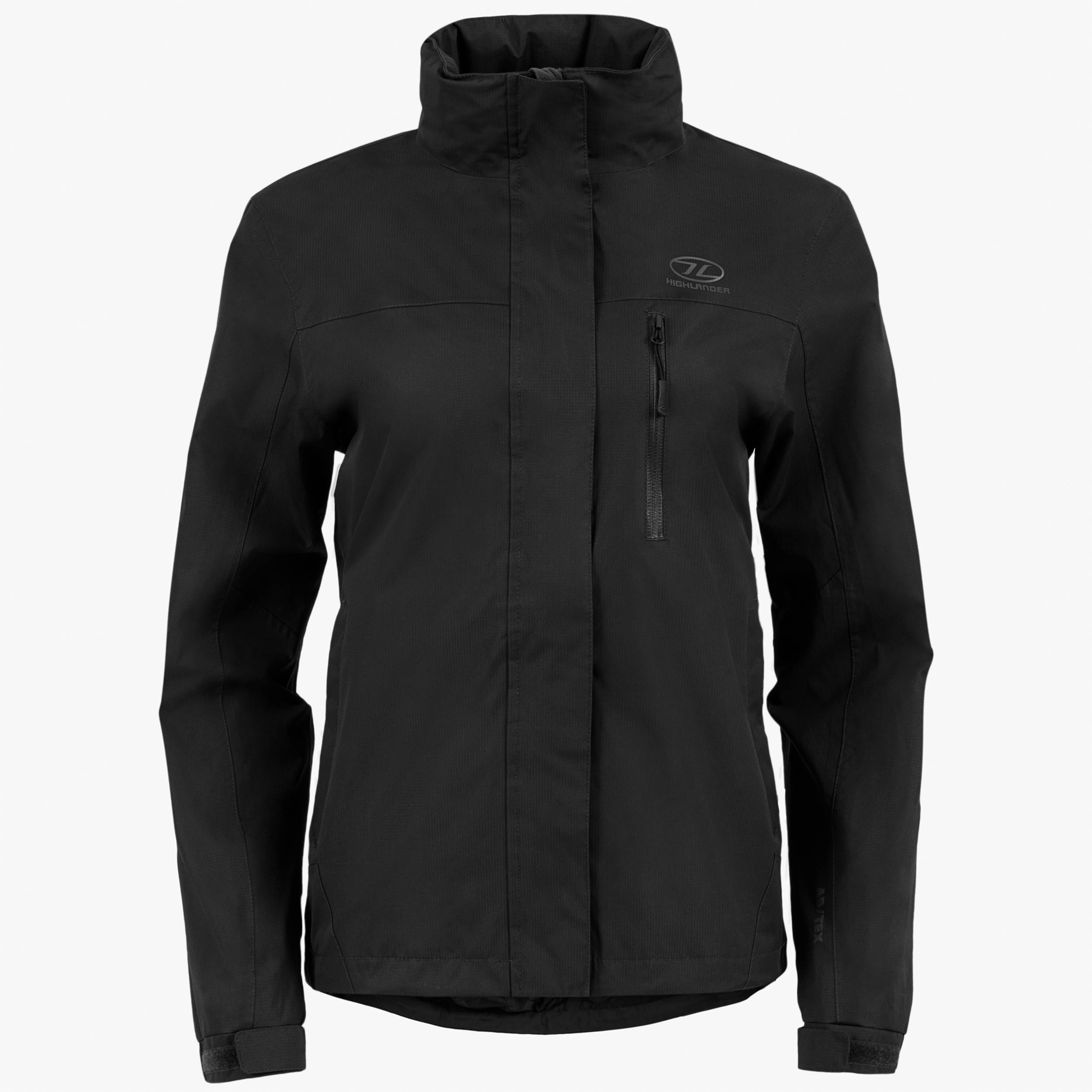 Highlander Kerrera veste imperméable femme noir coupe-vent