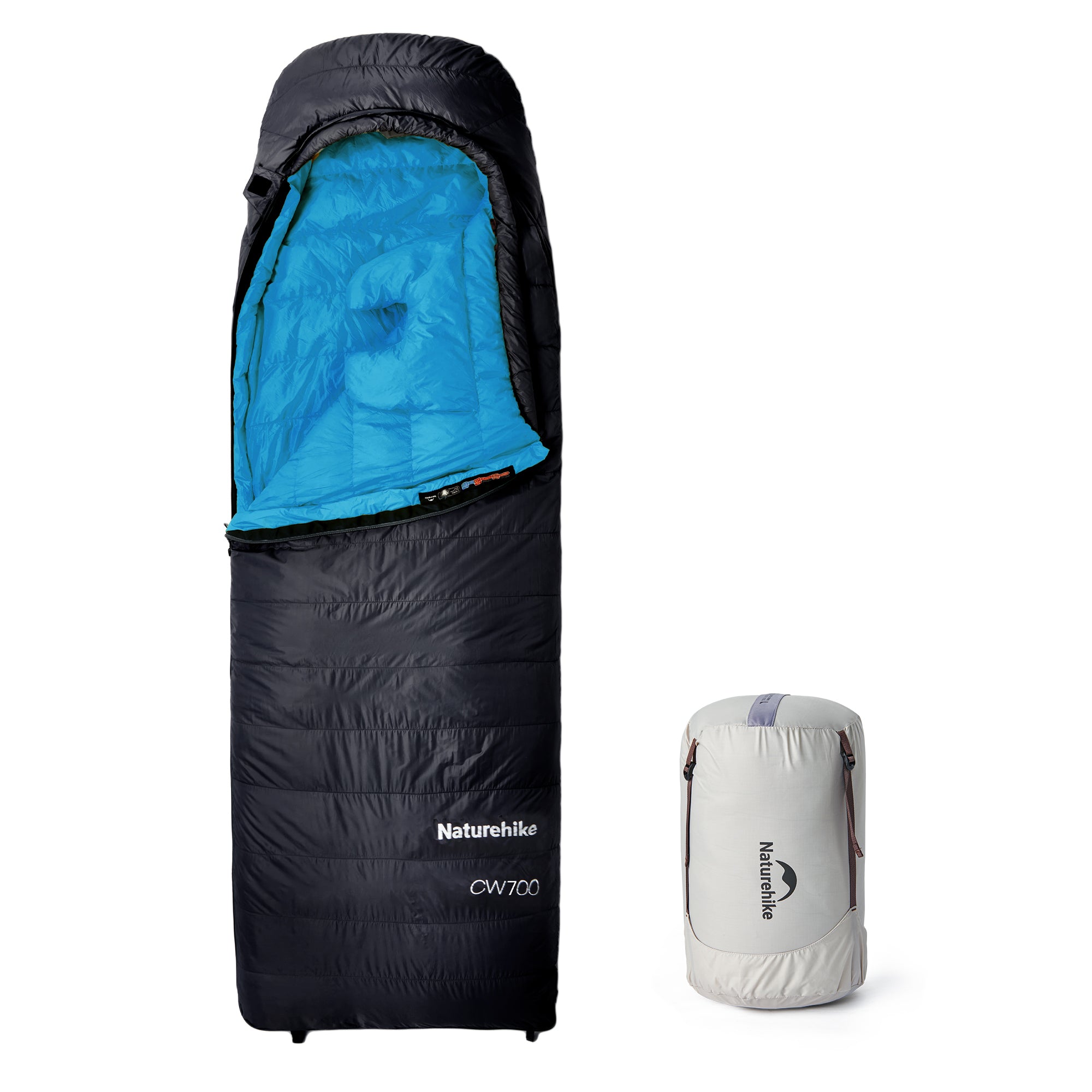 Naturehike CW700 sac de couchage duvet noir L -1,7°C