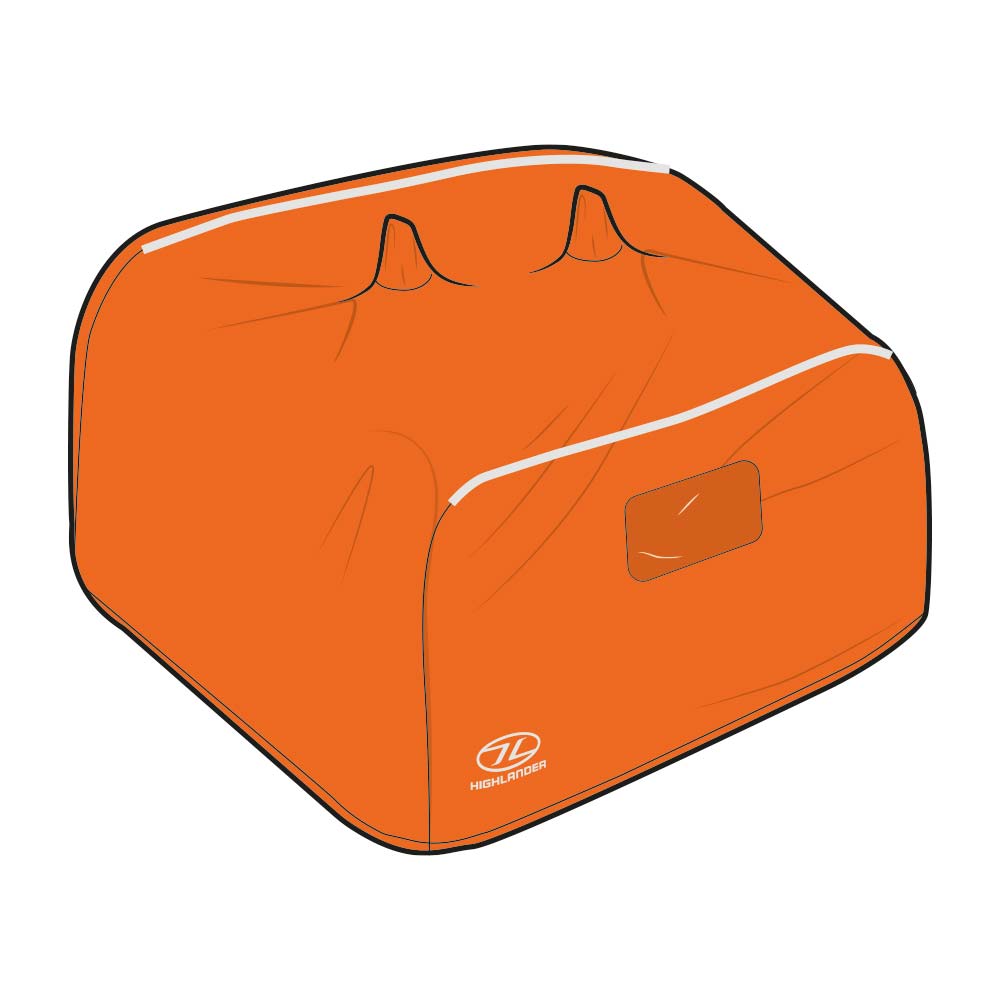 Highlander Storm Vault abri de survie 4-5 personnes orange