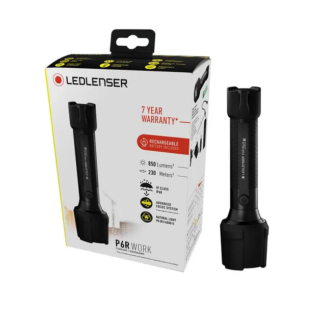 Ledlenser P6R Work lampe torche 850 lm rechargeable IP68