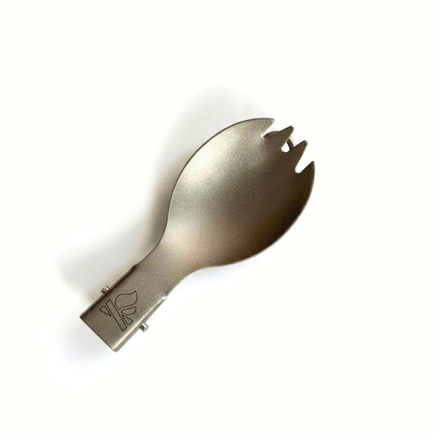 Bushcraft Essentials Bushbox Spork couvert titane 17 g 15 cm