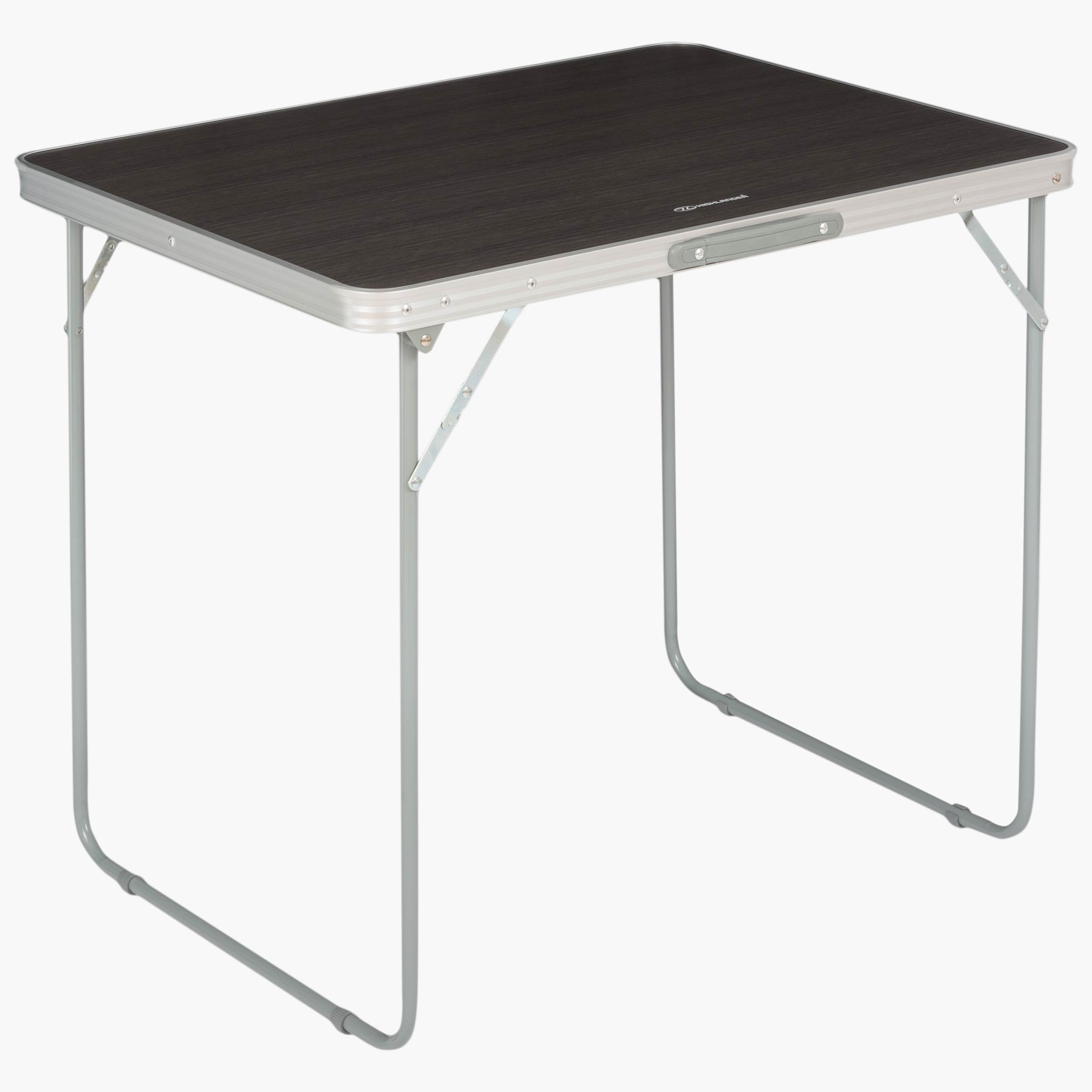 Highlander Table camping pliante compacte alu grise single