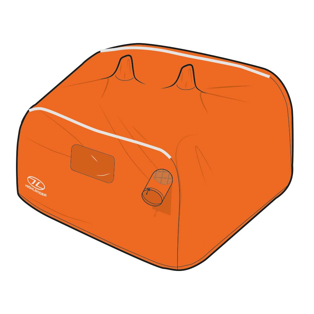 Highlander Storm Vault abri de survie 4-5 personnes orange
