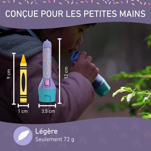 Ledlenser KidBEAM4 lampe torche enfant violet piles AAA