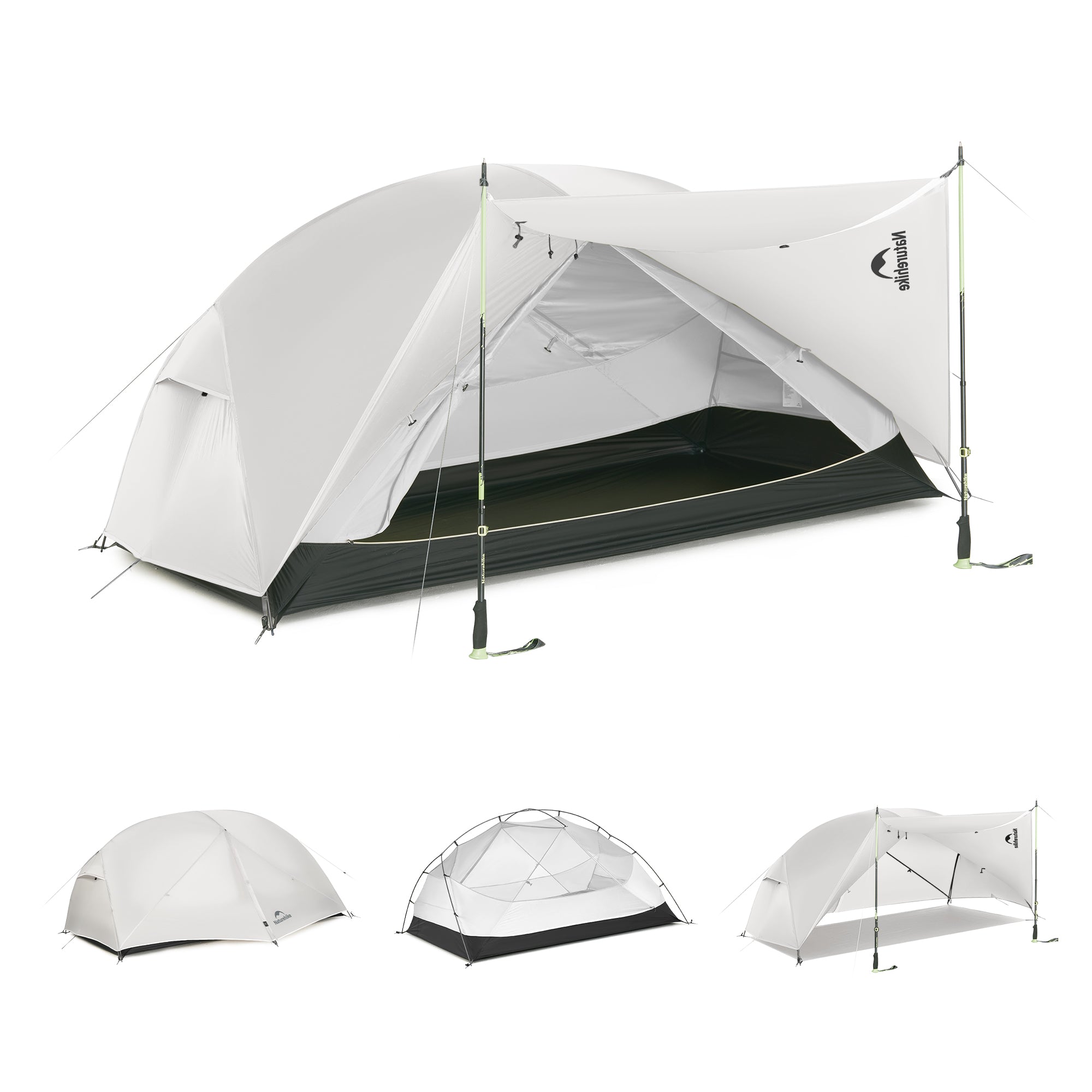 Naturehike Mongar Pro tente randonnée 2 places gris 20D