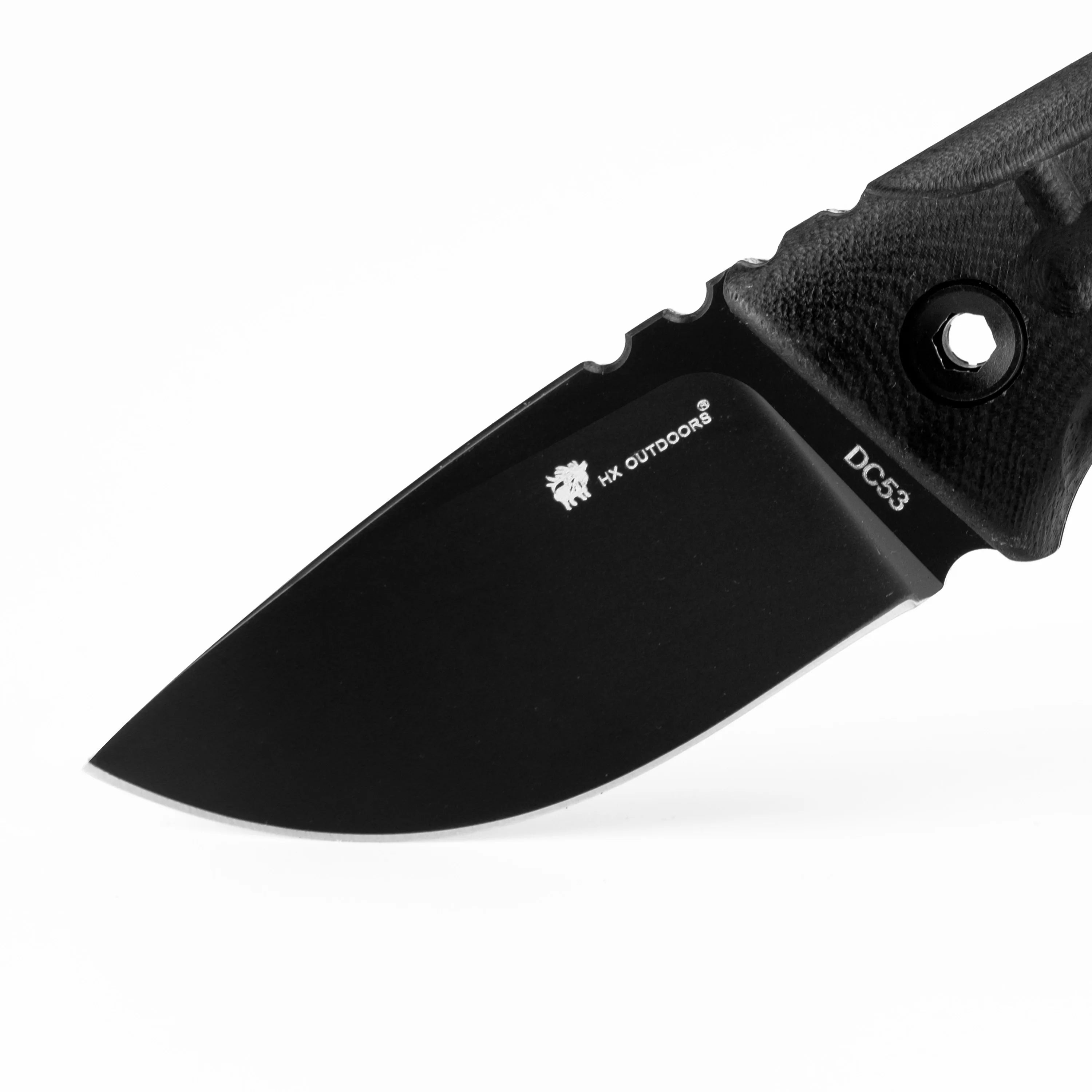 HX Rock Apex Mini TD-26B couteau fixe 58 mm manche G10 noir