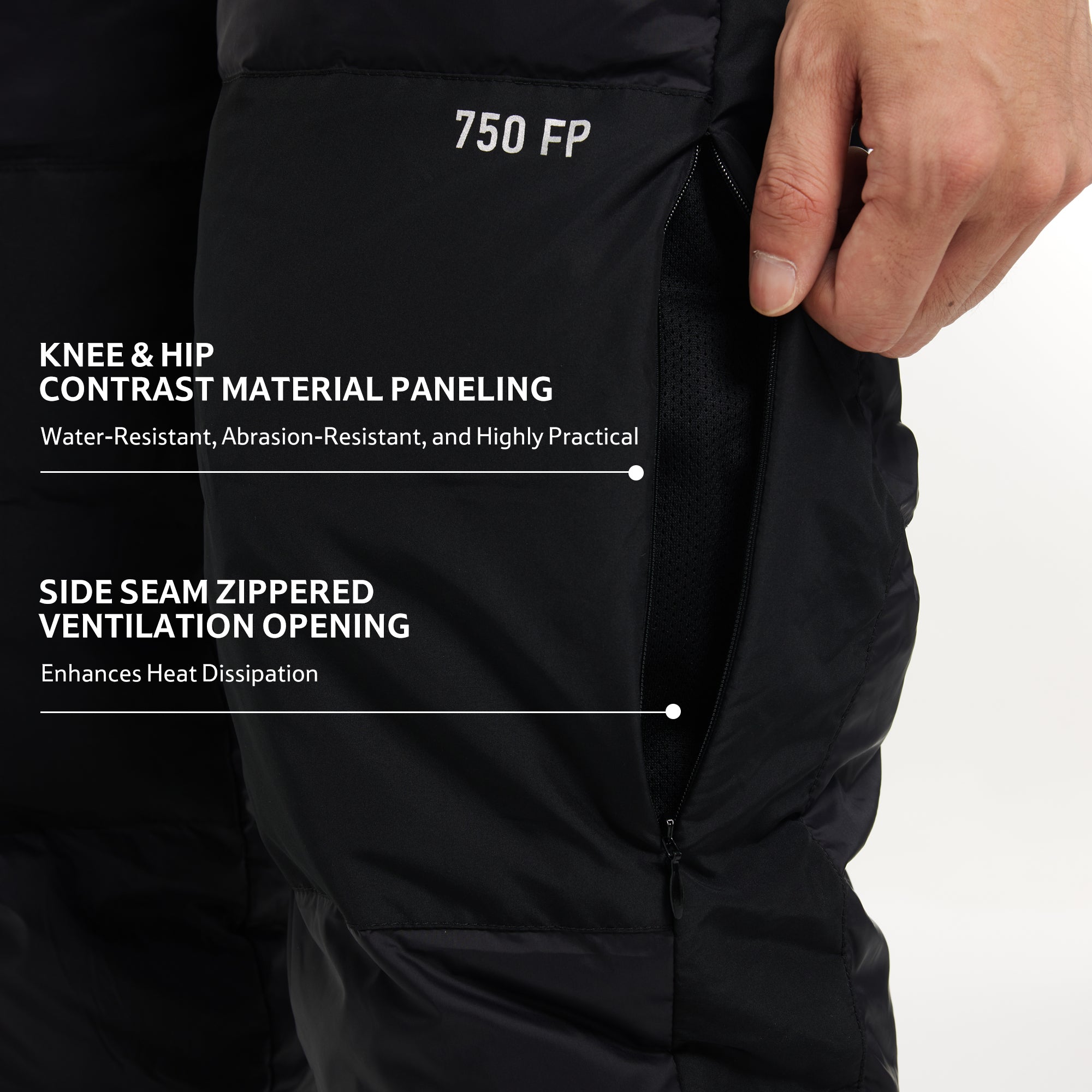 Naturehike DW-280 pantalon thermique duvet taille L