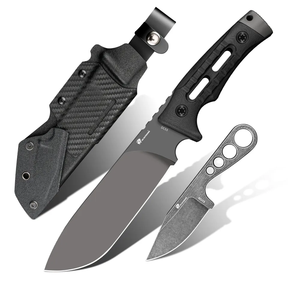 HX Rock Apex Pro D-342 couteau fixe lame DC53 manche noir