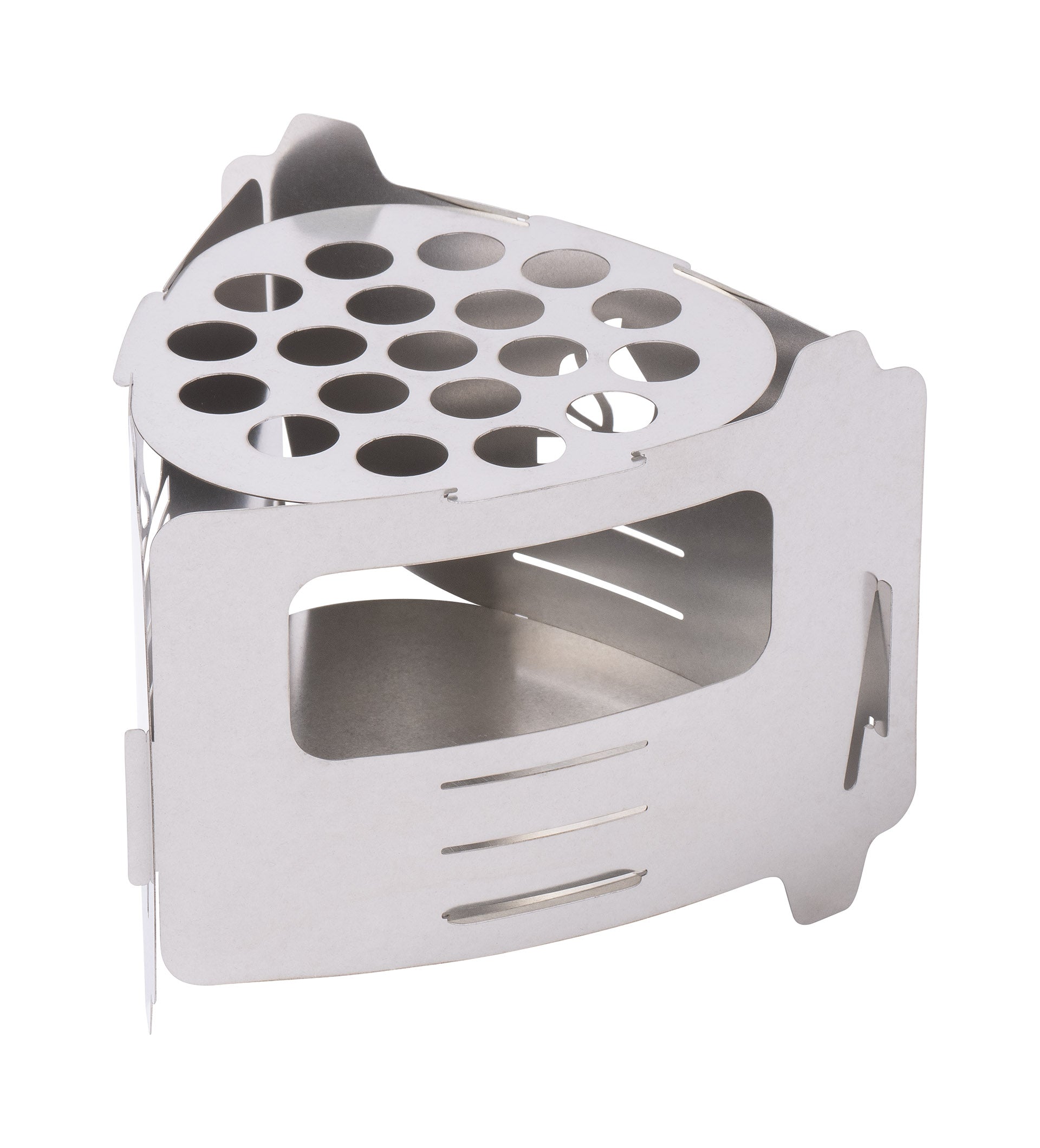 Bushcraft Essentials Bushbox Ultralight plaque cendre inox 9 cm