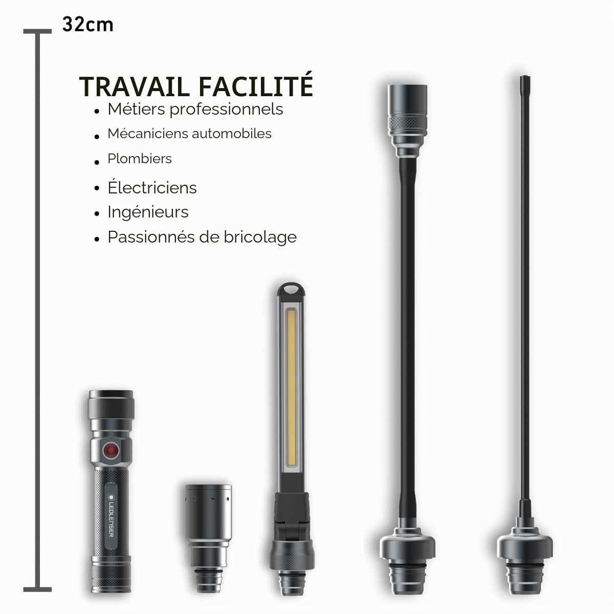Ledlenser Workers Friend lampe travail 4-en-1