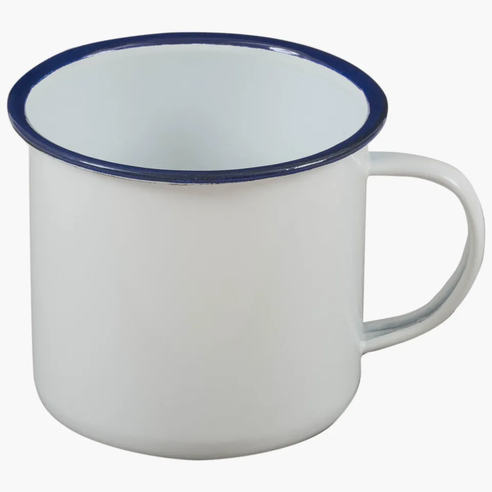 Highlander mug émail 560ml blanc vintage