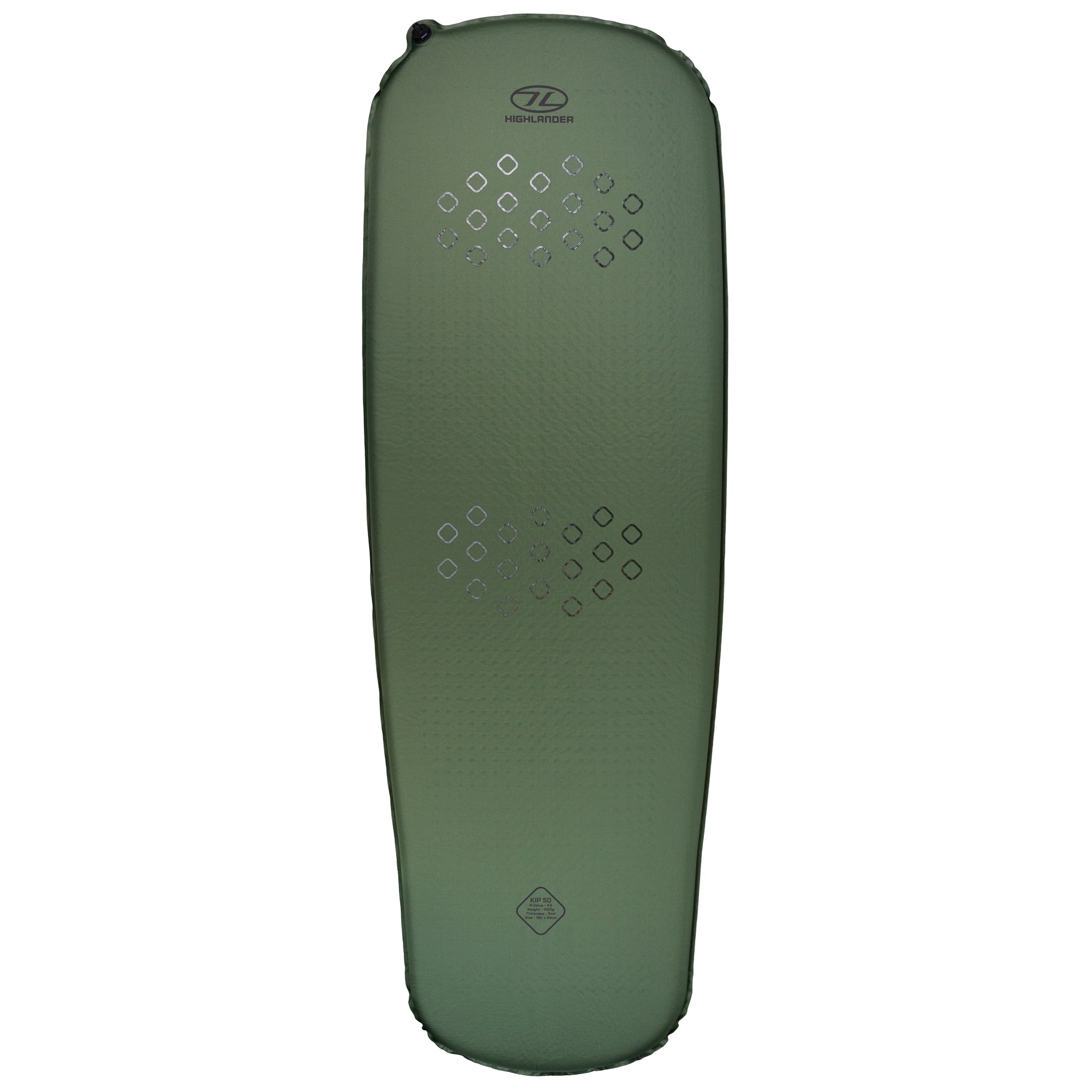Highlander Kip matelas camping autogonflant 50 mm bleu