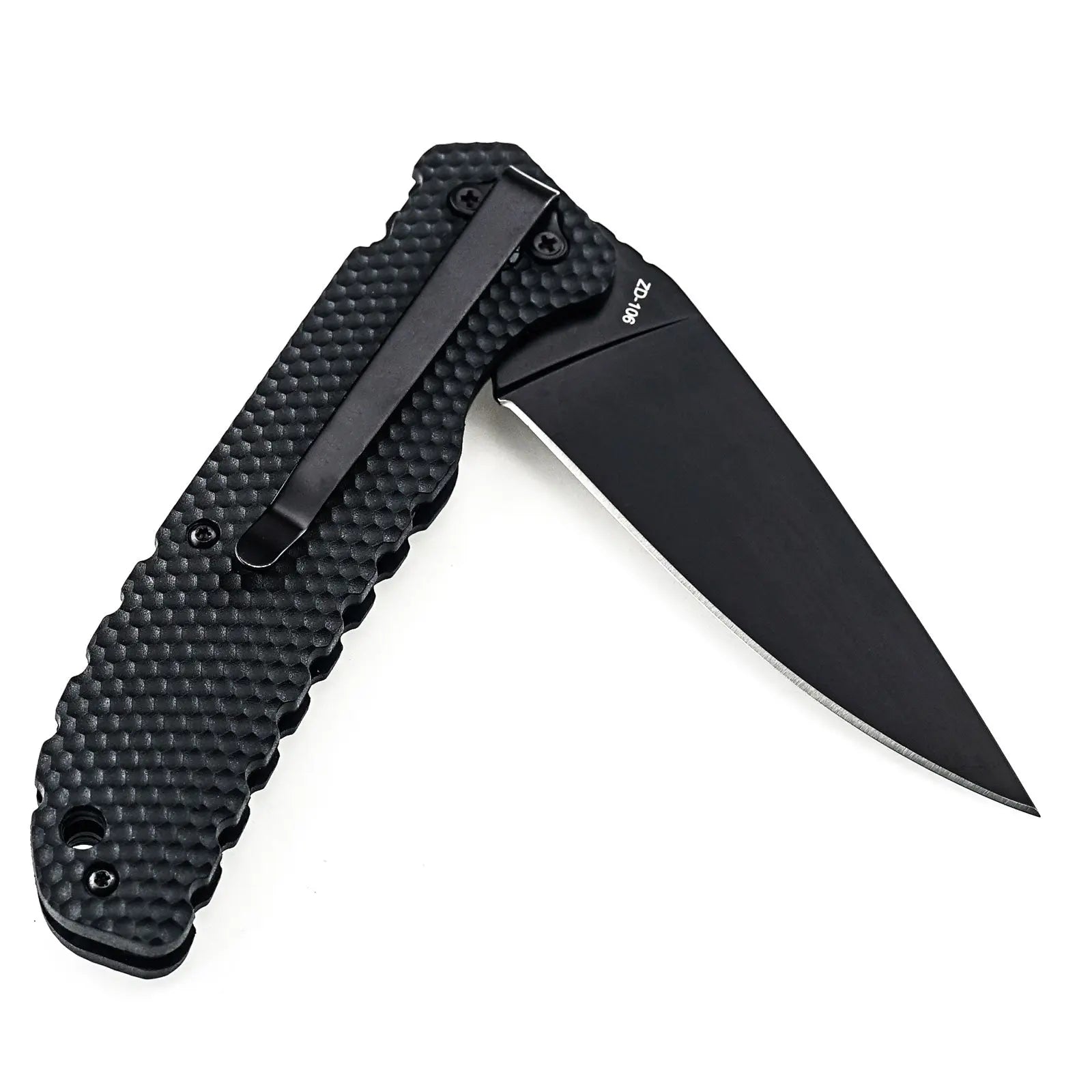 HX Shadoweer ZD-106 couteau pliant G10 noir 85 mm