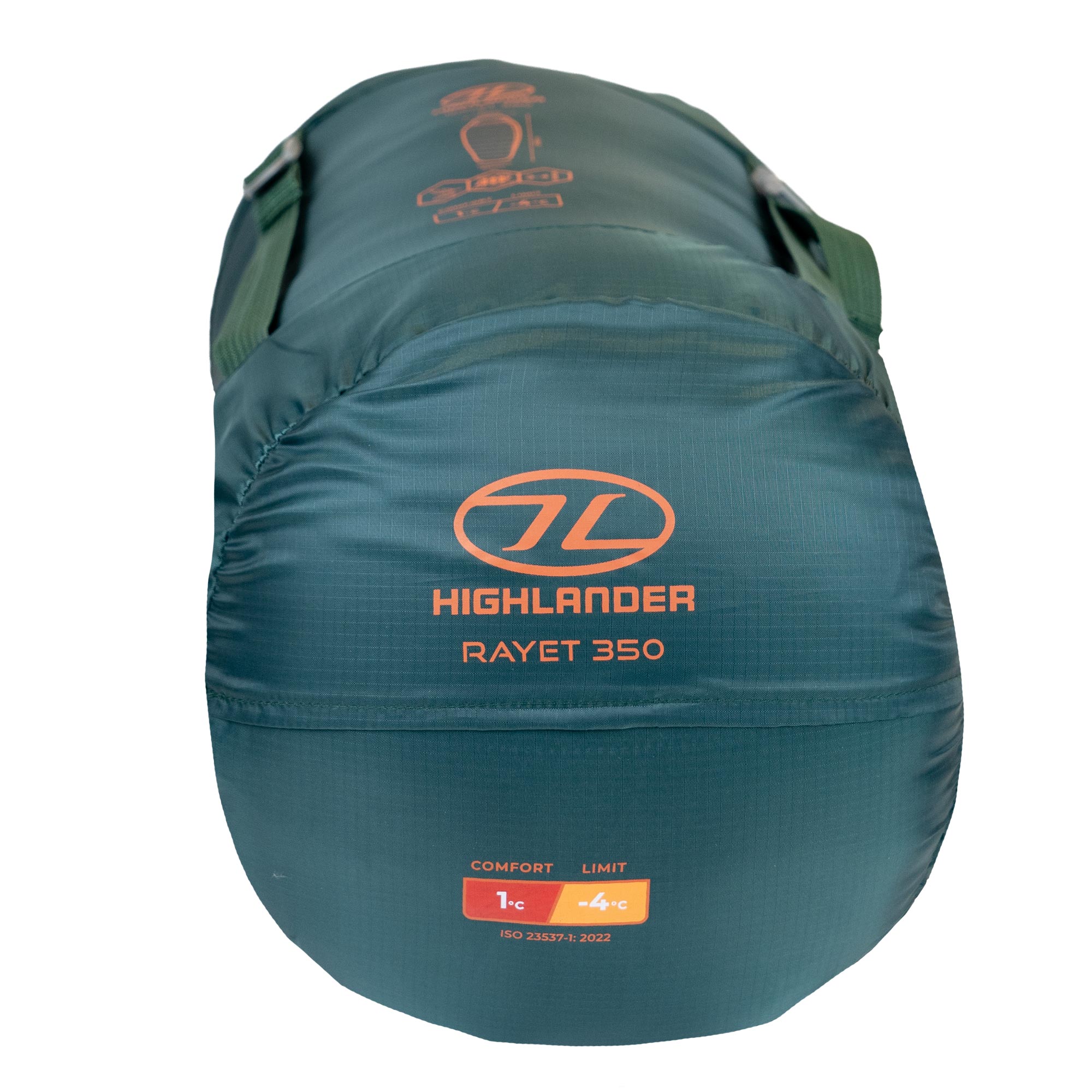 Highlander Rayet 350 Sac Couchage Momie 3 Saisons Vert