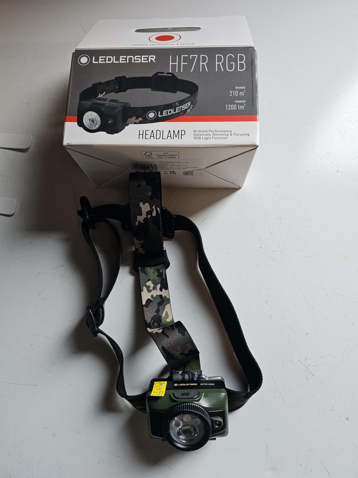 Ledlenser HF7R RGB lampe frontale camouflage 1200 lm
