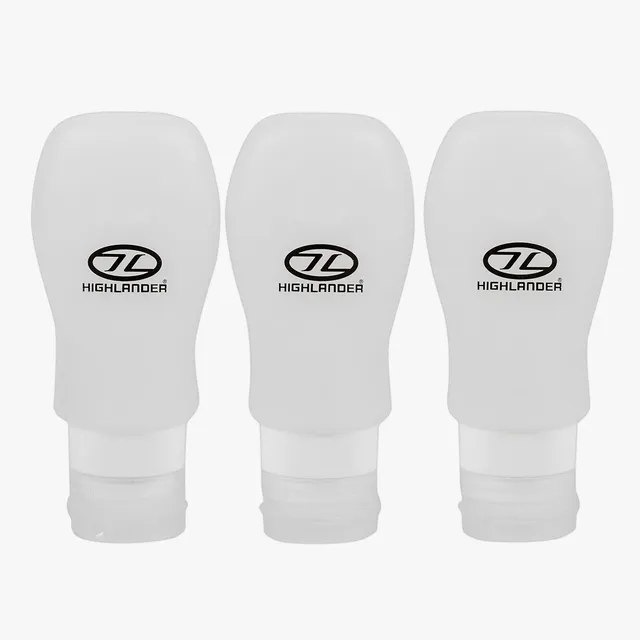 Highlander Flacons Voyage Silicone Rechargeables Lot 3 Avion