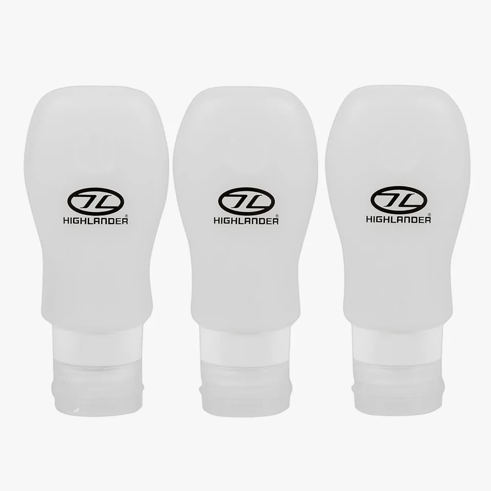 Highlander Flacons Voyage Silicone Rechargeables Lot 3 Avion