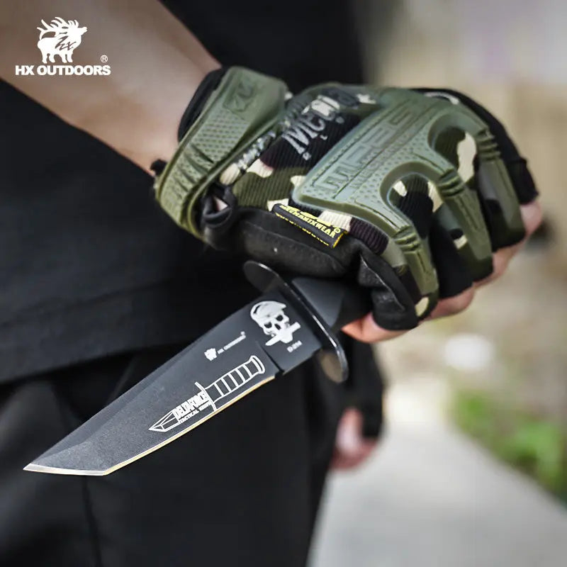 HX Fixed Blade D-214 couteau fixe 9,6 cm caoutchouc