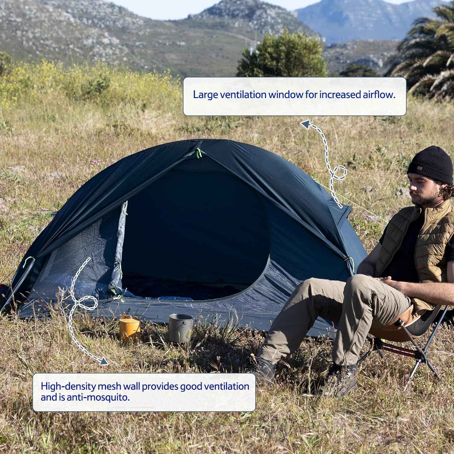 Naturehike Cloud Trek tente 1 personne verte