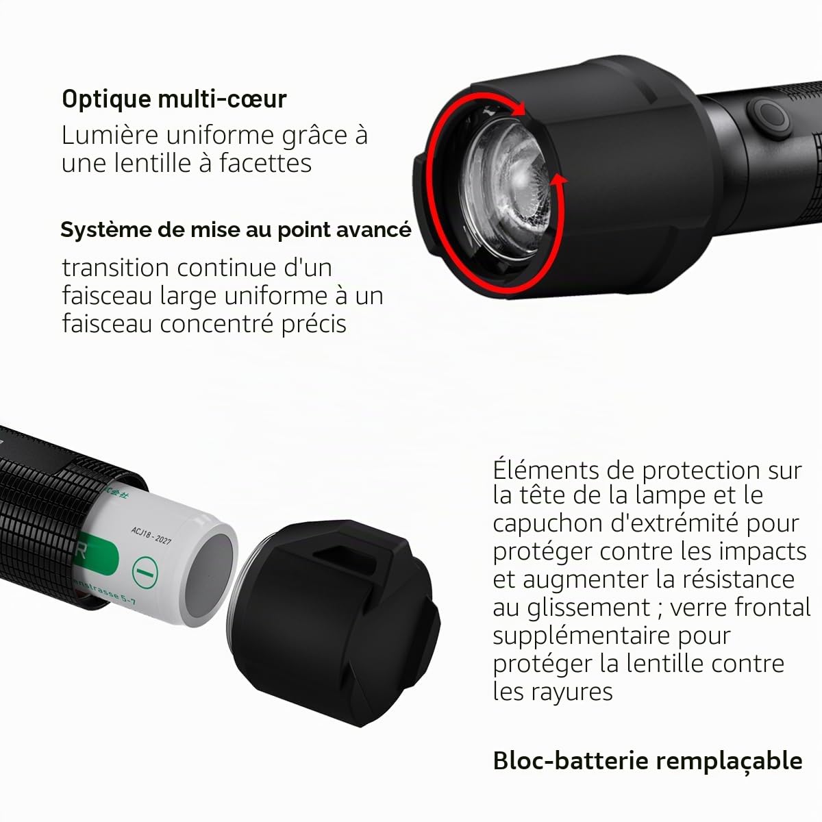 Ledlenser P7R Work lampe torche 1200 lm 240 m