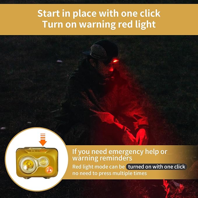 Naturehike lampe frontale LED 300 lm jaune étanche IP68