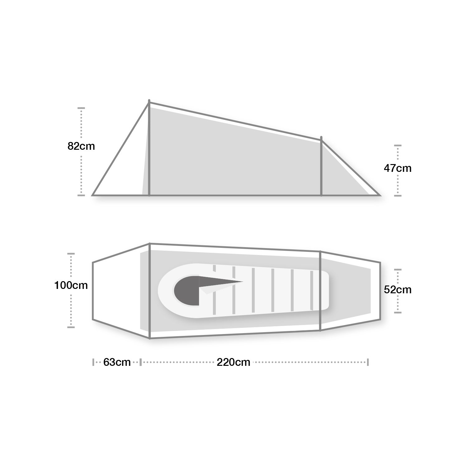 Terra Nova Starlite 1 tente 1 place tunnel 29 cm