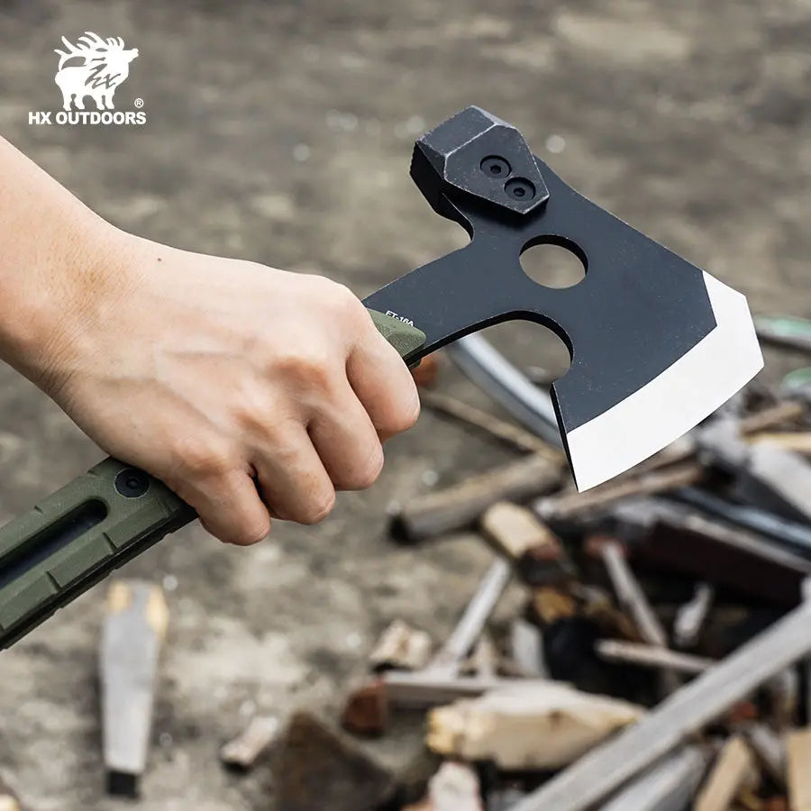 HX Ironside hachette camping 32,6 cm manche vert