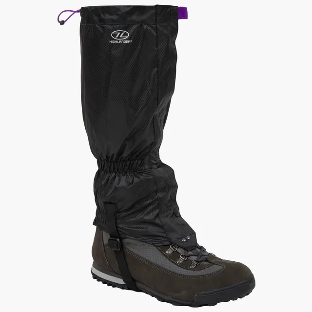 Highlander Glenshee Guêtres Femme Noires Imperméables 3000 mm