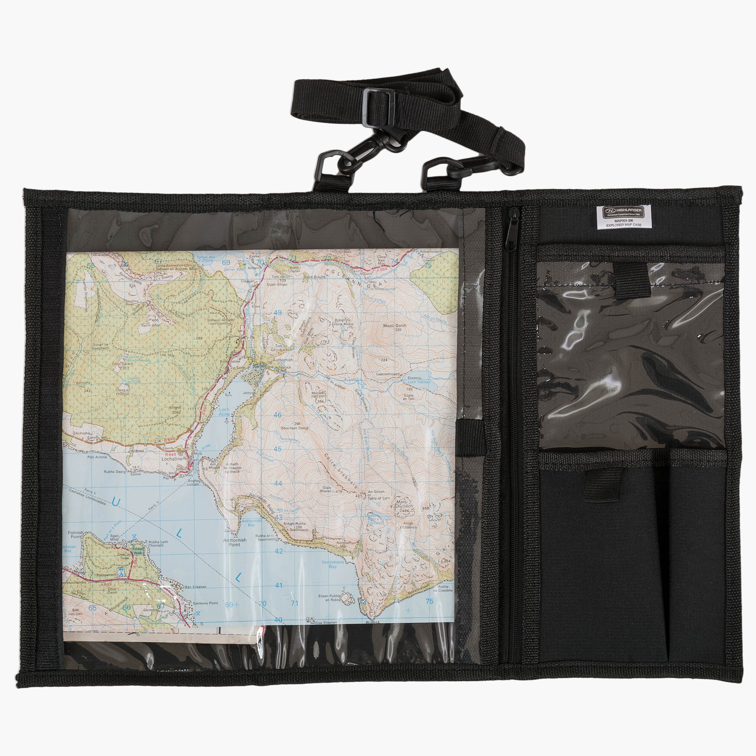 Highlander X-Plorer étui carte noir navigation 160g
